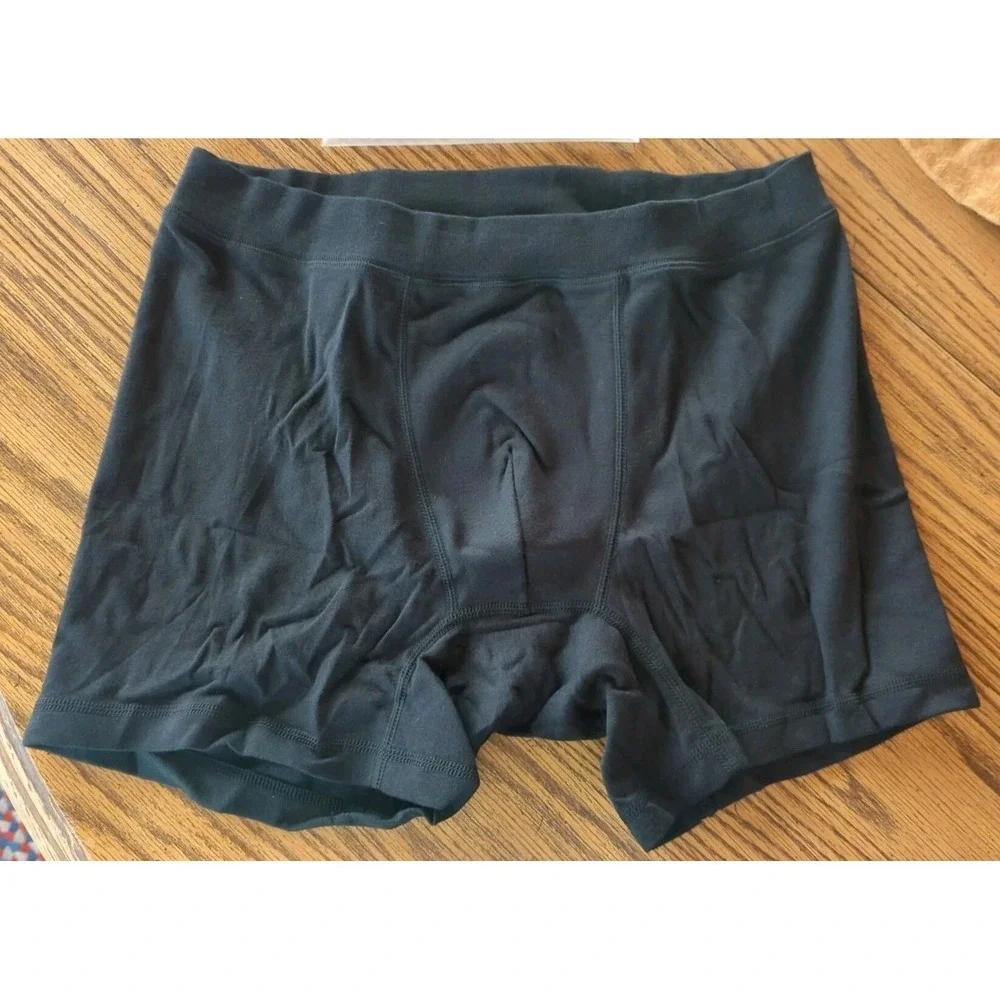 New Bombas Men's 100% Cotton Boxer‎ Underwear Size M/L 32-37 Black Color